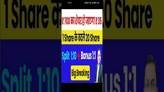 Vertoz Advertising bonus split news💸Vertoz advertising 1 share ke 20 share🎁Vertoz advertising news [upl. by Nanny]