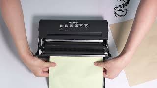 How to Use LifeBasis MT200 Tattoo Stencil Printer [upl. by Afatsuom]