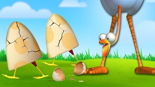 Gazoon EggShaped  Funny Animals Cartoons by HooplaKidz TV [upl. by Abehshtab]