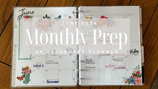 Preparing for June in my Happy Planner Dashboard Planner [upl. by Enidualc46]