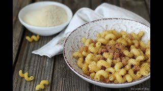 Cavatappi con pancetta e pane saltato [upl. by Atiram763]