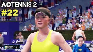 Svitolina vs Kalinina  AO TENNIS 2 Simulation Gameplay 22 wCommentary [upl. by Adnerak]