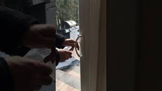 How to open sliding patio door when lock will not disengage [upl. by Madel]