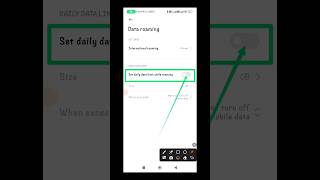 How to turn on data roaming  set daily data limit while roaming  data roaming on kaise kryshorts [upl. by Azarcon862]