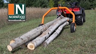 Norwood Log Skidding Arches amp Winches – SkidWinch SkidMate SkidLite amp LogHog – For ATVs amp tractors [upl. by Afesoj284]