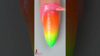 Satisfying Nail Art short nailsart color acrylicnails relaxing prettynailsart [upl. by Izaak]