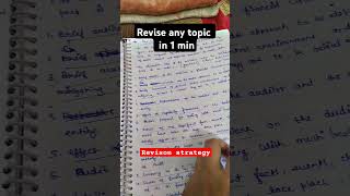 Revise any topic in 1 minute ca cs shorts strategy learn revise motivation csexexutive icsi [upl. by Trygve319]