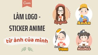 Cách thiết kế sticker chibi logo trên máy tính và điện thoại từ ảnh cá nhân siêu đơn giản [upl. by Aliahs175]