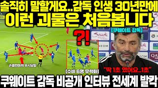 quot지금 손흥민 골이 문제가 아닙니다quot 수비 6명 1초만에 무력화되자 감독 인생 30년만에 처음보는 유형의 선수 쿠웨이트 감독 비공개 한마디 전세계 발칵 [upl. by Darnok818]