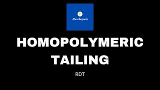 Homopolymeric Tailing RDT Microbiogenics [upl. by Algie]