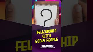 Fellowship with Godly people  PastorManoj Samuel [upl. by Proctor]