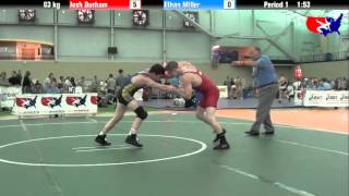 Josh Durham vs Ethan Miller at 2013 ASICS University Nationals  FS [upl. by Erie755]