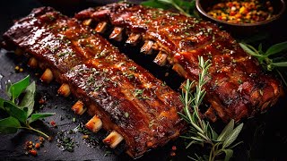 BBQ Ribs at its BEST Fall off the bone Oven Baked Recipe [upl. by Wilhelmine]