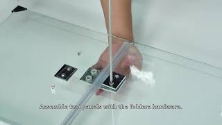 How to Install A Bifold Shower Door BFH Series [upl. by Yun]