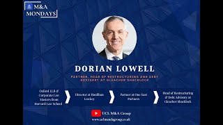 Dorian Lowell Head of Financial Restructuring amp Debt Advisory at Gleacher Shacklock [upl. by Ecraep541]