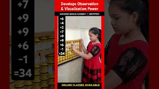 Abacus  Develops Observation amp Visualization Power  Saksham Abacus Academy learn maths shorts [upl. by Nolahs]