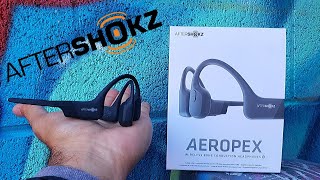 AfterShokz Aeropex Bone Conduction Headphones Review  Good Ear Bud Replacement [upl. by Himelman305]