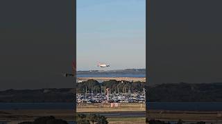 Qantas Airbus A380 landing at Sydney Airport [upl. by Lilyan357]