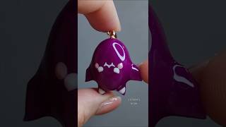 Glow in the dark Bat pendant diy uvresinjewelry uvresincraft halloween [upl. by Montague791]