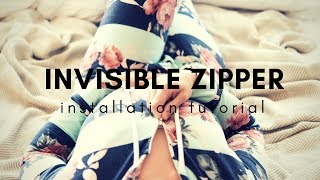 How to Install an Invisible Zipper With or Without a Facing Sewing Tutorial [upl. by Asiluj]