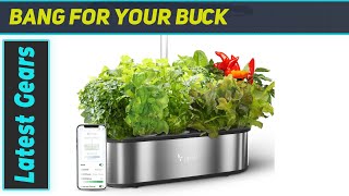 LetPot LPHSE Hydroponics Growing System Best Indoor Garden Kit with WiFi Control amp Fast LED [upl. by Peacock]