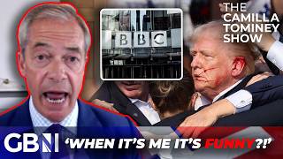 Nigel Farage SLAMS BBC mocking attacks after Trump shooting  ‘When its me it’s funny’ [upl. by Wylen56]