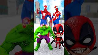 SpiderMan Punch  Random Battle Between Spider Pregnant fights Venom Hulk Deadpool gta spiderman [upl. by Olsson]