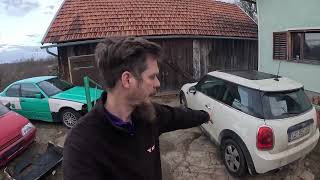 Mini F56 how to change front brake pads  what mechanics dont tell you [upl. by Nanor528]