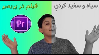 آموزش پریمیر  سیاه سفید کردن فیلم در پریمیر  Adobe Premiere [upl. by Aicined]