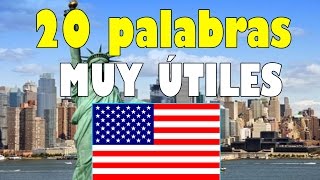 APRENDETE ESTAS 20 PALABRAS ÚTILES del Ingles EN 3 MINUTOS  Inglés Divertido [upl. by Christiane401]