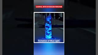 BLUE LIGHT  Luminol with Hydrogen Peroxide Snay64 ytshortsindia [upl. by Novy593]