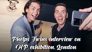 The Phelps Twins on a chat at Harry Potter Photographic Exhibition [upl. by Hardie180]