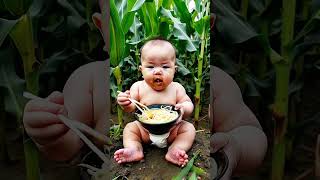 Cute Little baby eating noddles shortvideo cutebaby hoposhorts [upl. by Edmonds]