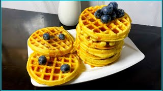 Perfect homemade waffle recipe in just 3 minutes  best waffle recipe [upl. by Eintruok]