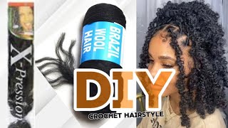 DIY DETACHABLE BUTTERFLY 🦋 LOCS EXTENSION USING BRAIDING HAIR✨EASY HAIRSTYLE TUTORIAL [upl. by Anitniuq314]