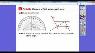 Measure and Draw Angles  Lesson 113 [upl. by Odnamla]