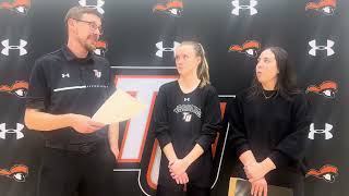 Tusculum VB Postgame Coach Hannah Barrett Madison Adkins Interview Nov 6 2024 [upl. by Azmah96]