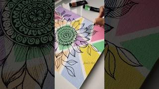 Try this😮 Creative canvas painting ideas💡art bohoart shortsvideo abstractart mandala canvas [upl. by Brand]