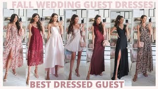 Best Fall Wedding Guest Dress Guide 2022  What To Wear To a Fall Wedding [upl. by Eiramlatsyrc]