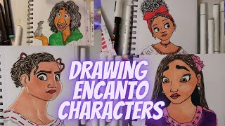 Drawing all the best Encanto Character’s disney encanto [upl. by Yruoc]