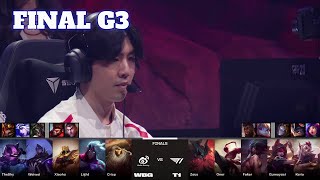 WBG vs T1  Game 3  Grand Finals LoL Worlds 2023  T1 vs Weibo Gaming  G3 full [upl. by Warder]