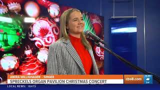 Spreckels Organ Societys Christmas Carols with Amira Willighagen  CBS8 San Diego  121523 [upl. by Broeker345]