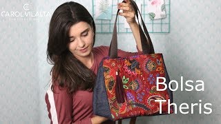 Como fazer uma bolsa  Bolsa Theris  por Carol Vilalta [upl. by Eahsat531]