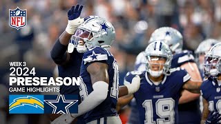 Dallas Cowboys Top Plays vs Los Angeles Chargers  2024 Preseason PreSeason Week 3 [upl. by Wawro]