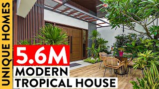 This Modern Tropical Not Tiny House in the City Is a Gentlemans Gift to His Family  Unique Homes [upl. by Eenaj]