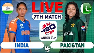 🔴Live India Women vs Pakistan Women 7th Match  Live Cricket Score amp Commentary [upl. by Gnanmas]