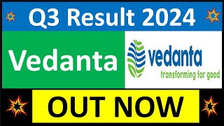 VEDANTA Q3 results 2024  VEDANTA results today  VEDANTA Share News  VEDANTA Share latest news [upl. by Saidee598]