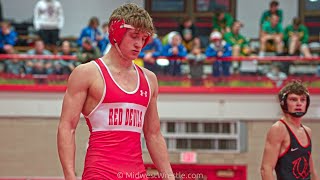 132 – Sam Yelnick G of LincolnWay West IL vs Cody Tavoso R of Hinsdale Central IL [upl. by Noseyt]