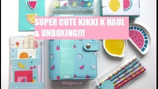 Kikki K Haul 2016 Cute Collection Unboxing [upl. by Artsa]