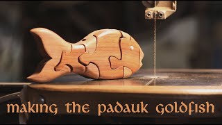 Making the Padauk Goldfish Bandsaw Puzzle [upl. by Ponce]